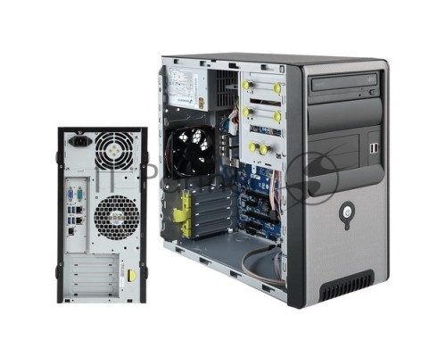 Платформа системного блока W131-X30 Tower , Intel® Xeon® E3-1200 V6/V5, Socket1151, 4xUDIMM slots, DDR4 2400MHz, SATAx2, 2 x GbE LAN ports