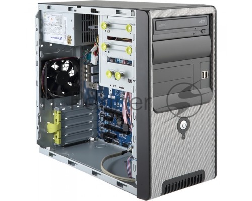 Платформа системного блока W131-X30 Tower , Intel® Xeon® E3-1200 V6/V5, Socket1151, 4xUDIMM slots, DDR4 2400MHz, SATAx2, 2 x GbE LAN ports