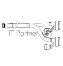 Кабель U.2 Enabler, HD (SFF8643) -to- (SFF8639), 1m, Used to attach directly to the 8639 interface of the NVMe drive (05-50064-00)