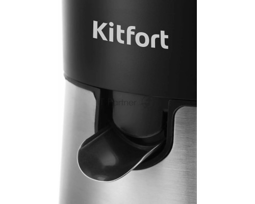 Соковыжималка цитрусовая Kitfort КТ-1113 85Вт черный/нержавеющая сталь