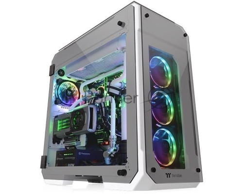 Компьютерный корпус Thermaltake View 71 TG Snow CA-1I7-00F6WN-00 White/Win/SPCC/Tempered Glass*4/Color Box/Riing 140mm White Fan*2 Компьютерный корпус Thermaltake View 71 TG Snow CA-1I7-00F6WN-00 White/Win/SPCC/Tempered Glass*4/Color Box/Riing 140mm White Fan*2