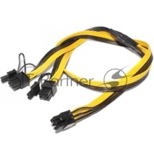 Кабель 6 pin to 2 x 6+2 pin GPU power adapter splitter cable