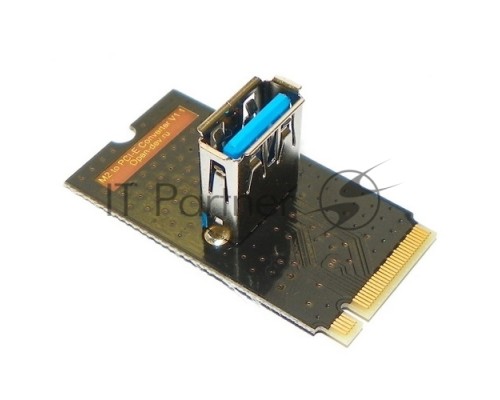 Переходник с разъёма M2 Open-Dev M2-PCI-E-RISER (NGFF) на разъём райзера USB 3.0. Длина 42мм