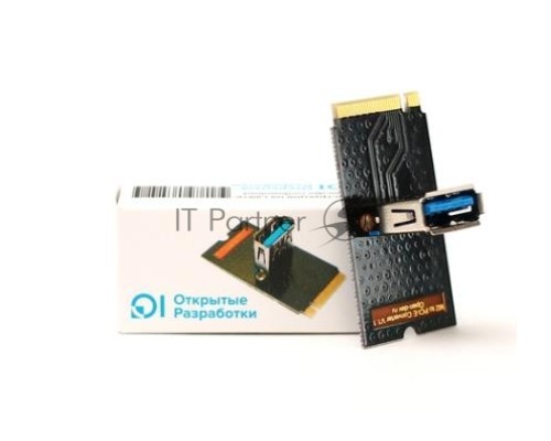 Переходник с разъёма M2 Open-Dev M2-PCI-E-RISER (NGFF) на разъём райзера USB 3.0. Длина 42мм