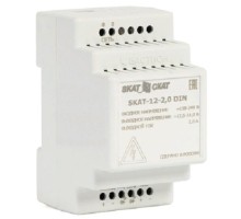 БАСТИОН SKAT-12-2.0 DIN (СКАТ ИБП-12/2-DIN) источник питания 12В 2,3А АКБ внешн. 1х7-17Ач, под DIN рейку 35 мм, МПТ (596)