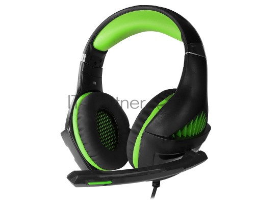 Гарнитура игровая CROWN CMGH-2002 Black&green