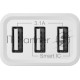 Сетевой адаптер Defender 3xUSB, 5V/3.1А , белый (UPA-31) (83587)