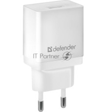 Сетевой адаптер Defender 1xUSB, 5V/2.1А, белый , пакет (EPA-10) (83549)