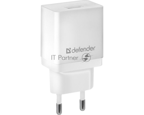 Сетевой адаптер Defender 1xUSB, 5V/2.1А, белый , пакет (EPA-10) (83549)