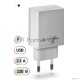 Сетевой адаптер Defender 1xUSB, 5V/2.1А, белый , пакет (EPA-10) (83549)