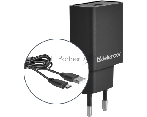 Сетевой адаптер Defender 1xUSB,5V/2.1А, кабель micro-USB (UPC-11) (83556)