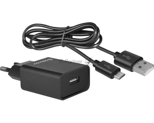 Сетевой адаптер Defender 1xUSB,5V/2.1А, кабель micro-USB (UPC-11) (83556)