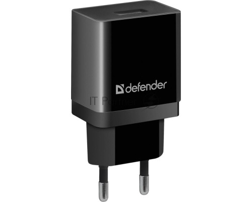 Сетевой адаптер Defender 1xUSB, 5V/2.1А, пакет, черный (EPA-10) (83572)