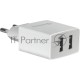 Сетевой адаптер Defender 2xUSB, 2.1А , белый (UPA-22) (83580)