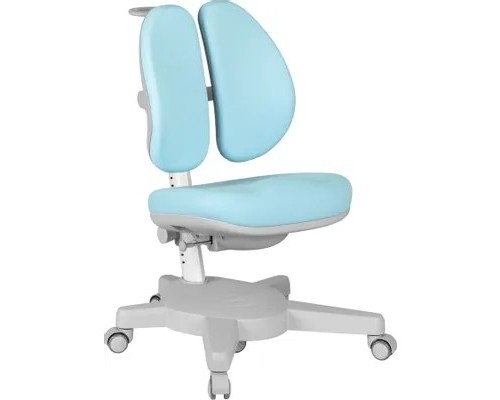 [Игровые кресла] Кресло детское Cactus CS-CHR-3604BL голубой крестов. пластик серый