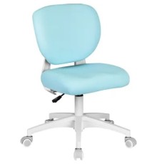 Кресло детское Cactus CS-CHR-3594BL голубой крестов. пластик белый