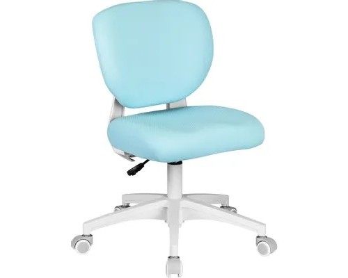 [Игровые кресла] Кресло детское Cactus CS-CHR-3594BL голубой крестов. пластик белый