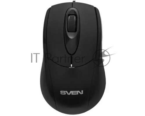 Мышь проводная SVEN RX-110 черный, 1000 dpi, USB, кнопки - 3