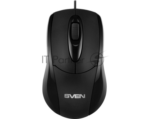Мышь проводная SVEN RX-110 черный, 1000 dpi, USB, кнопки - 3