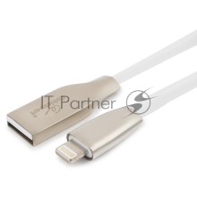 Кабель Cablexpert для Apple CC-G-APUSB01W-3M, AM/Lightning, серия Gold, длина 3м, белый, блистер