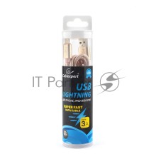 Кабель Cablexpert для Apple CC-U-APUSB02Gd-1.8M, AM/Lightning, серия Ultra, длина 1.8м, золотой, блистер