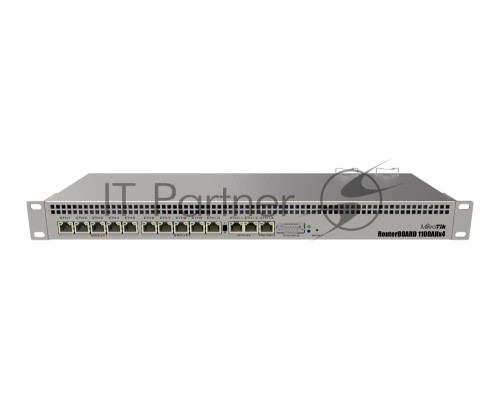 Маршрутизатор MikroTik RB1100AHx4 with Annapurna Alpine AL21400 Cortex A15 CPU (4-cores, 1.4GHz per core), 1GB RAM, 13xGbit LAN, RouterOS L6, 1U rackmount case, Dual PSU