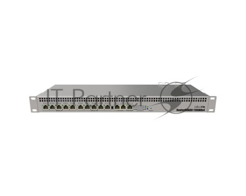 Маршрутизатор MikroTik RB1100AHx4 with Annapurna Alpine AL21400 Cortex A15 CPU (4-cores, 1.4GHz per core), 1GB RAM, 13xGbit LAN, RouterOS L6, 1U rackmount case, Dual PSU