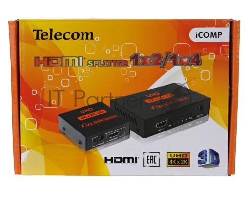 Разветвитель Telecom HDMI 1=>4 4k@30 HZ <TTS7005>