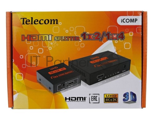 Разветвитель Telecom HDMI 1=>2 4k@30 HZ <TTS7000>