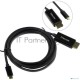 Кабель Telecom USB3.1 Type-Cm --> DP(m) 4K@30Hz, 1.8m <TCC010-1.8M>