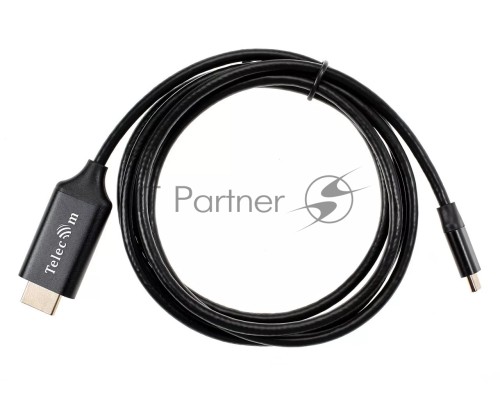 Кабель Telecom USB3.1 Type-Cm --> HDMI A(m) 4K@60Hz, 1.8m <TCC008-1.8M>