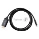 Кабель Telecom USB3.1 Type-Cm --> HDMI A(m) 4K@60Hz, 1.8m <TCC008-1.8M>