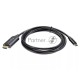 Кабель Telecom USB3.1 Type-Cm --> HDMI A(m) 4K@60Hz, 1.8m <TCC008-1.8M>