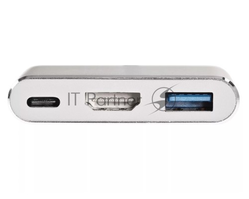 Кабель-концентратор Telecom USB3.1 TypeCm -->HDMI+USB3.0 +PD charging 4K@30Hz <TUC010>