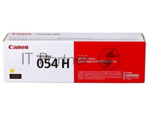Картридж лазерный Canon 054 H Y 3025C002 желтый (2300 стр.) для Canon MF645Cx/MF643Cdw/MF641Cw/LBP623Cdw/621Cw