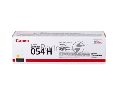 Картридж лазерный Canon 054 H Y 3025C002 желтый (2300 стр.) для Canon MF645Cx/MF643Cdw/MF641Cw/LBP623Cdw/621Cw