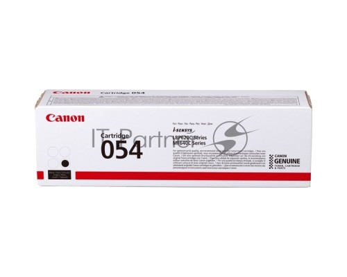 Тонер Картридж Canon 054 BK 3024C002 черный (1500стр.) для Canon MF645Cx/MF643Cdw/MF641Cw/LBP623Cdw/621Cw