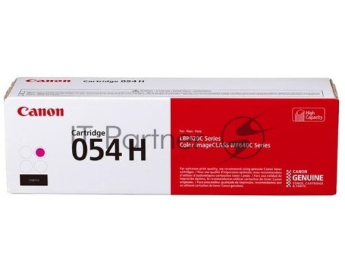 Картридж лазерный Canon 054 H M (3026C002) пурпурный (2300 стр.) для Canon MF645Cx/MF643Cdw/MF641Cw/LBP623Cdw/621Cw