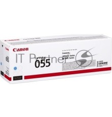 Картридж лазерный Canon 055 C (3015C002) голубой (2100 стр.) для Canon i-SENSYS серий MF740, LBP660.