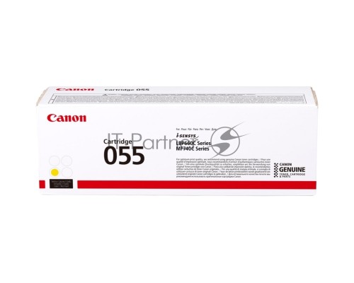 Картридж лазерный Canon 055 Y 3013C002 желтый (2100 стр.) для Canon MF746Cx/MF744Cdw/MF742Cdw/LBP664Cx/663Cdw