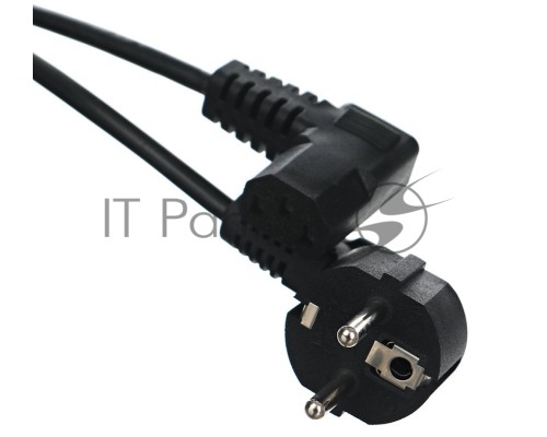 Кабель компьютер - розетка угловой 220V <1.8м> (Европейский стандарт) <TP021DA-1.8-BK>