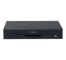 DAHUA DHI-NVR2104HS-P-I2 4-канальный IP-видеорегистратор с PoE, 4K и H.265+, видеоаналитика, входящий поток до 80Мбит/с, 1 SATA III до 10Тбайт