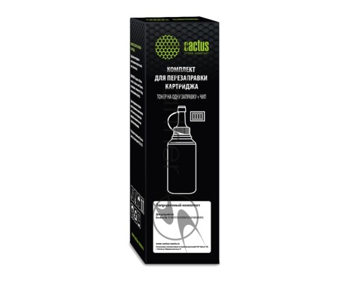 Тонер Cactus CS-RK-TN1075 черный туба 80гр. с чипом для принтера Brother HL-1110/1112/1510/1512/1810/1815