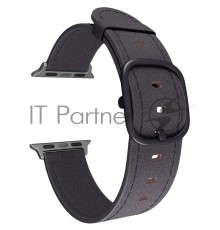 Кожаный ремешок Lyambda Minkar для Apple Watch 38/40 mm DSP-03-40 Black