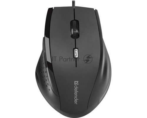 Мышь проводная Defender Accura MM-362 черный, 1600 dpi, USB, кнопки - 6