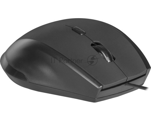 Мышь проводная Defender Accura MM-362 черный, 1600 dpi, USB, кнопки - 6
