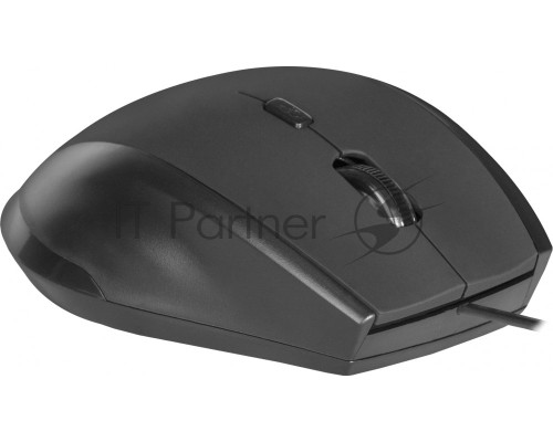 Мышь проводная Defender Accura MM-362 черный, 1600 dpi, USB, кнопки - 6