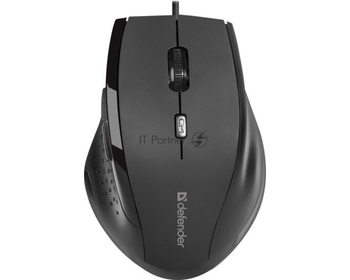 Мышь проводная Defender Accura MM-362 черный, 1600 dpi, USB, кнопки - 6