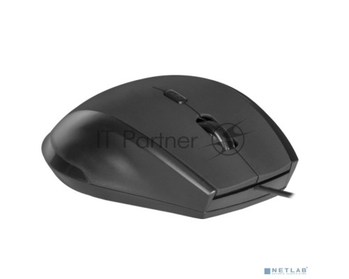 Мышь проводная Defender Accura MM-362 черный, 1600 dpi, USB, кнопки - 6