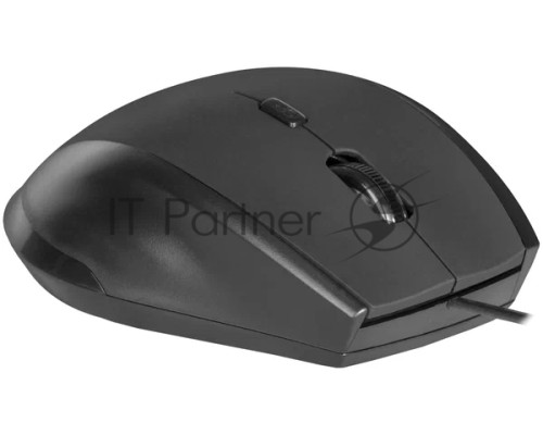Мышь проводная Defender Accura MM-362 черный, 1600 dpi, USB, кнопки - 6